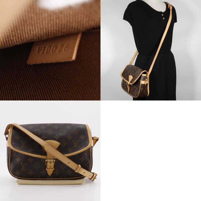 Louis Vuitton Sologne M42250 Monogram Canvas Brown Vi0026 Ladies Shoulder Bag
