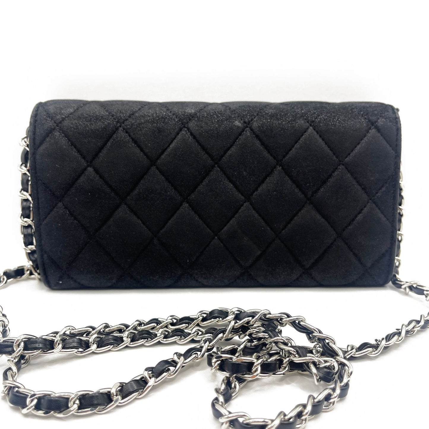 CHANEL CC Wild Stitch Lambskin Wallet on Chain Shoulder Crossbody