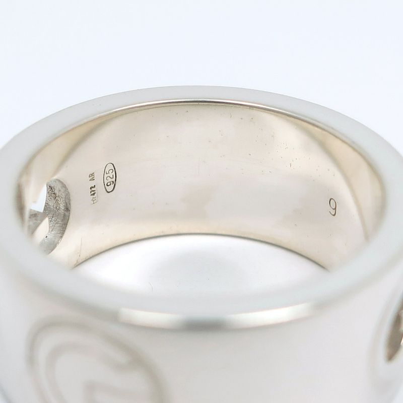 Gucci G Logo Silver 925 Size 8.5 Ladies 7.7g Ring