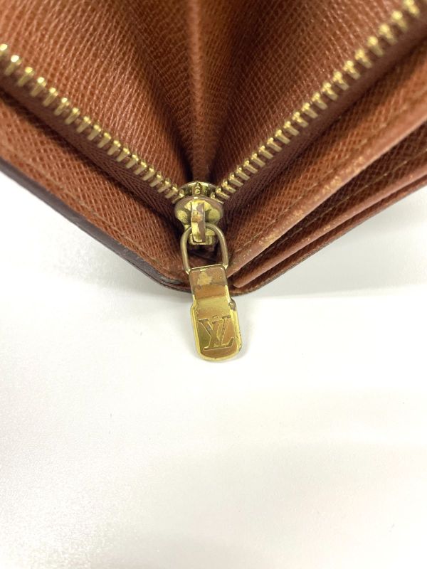 Louis Vuitton Monogram Porte Monet Vieux Trésor M61730 Foldable Wallet L-shaped