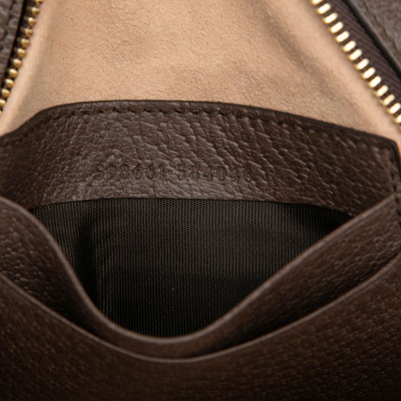 Gucci GG Supreme Off Dear Mini Backpack 598661 Beige Brown PVC Leather Women's