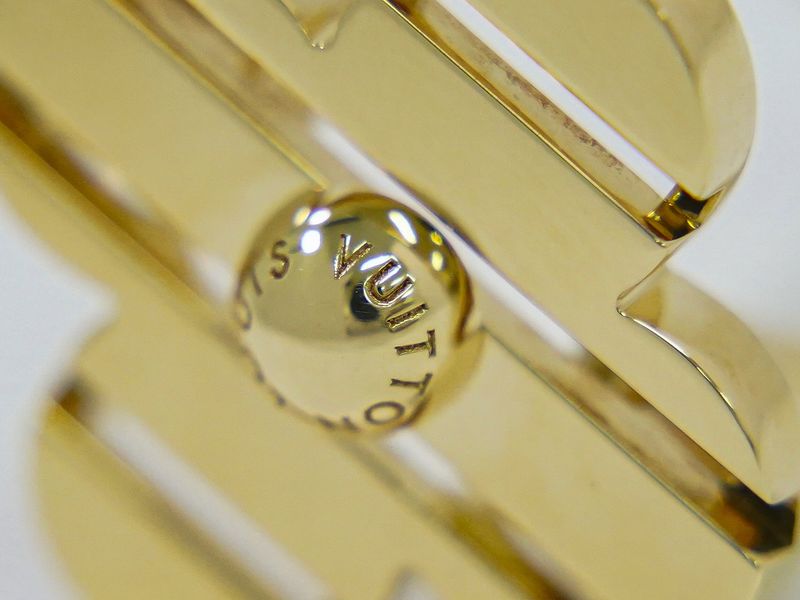 Authentic Louis Vuitton LV Petite Burg Fleur 750 YG Ring 49 9 Yellow Gold Viton