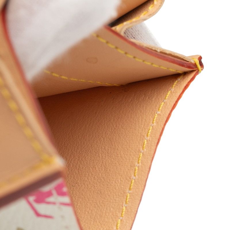 Louis Vuitton Monogram Multicolor Portmonnaie Cosy M60006 Bronze White PVC