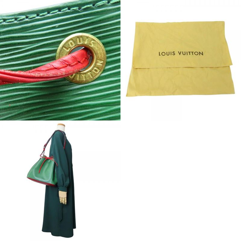 Louis Vuitton Shoulder Bag Petite Noe M44147 Epi Leather Green Red Gold