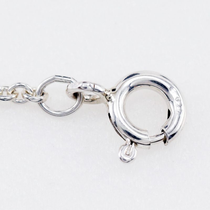 Tiffany & Co Open Heart Elsa Peretti 925 Silver Ladies 5.7g Necklace