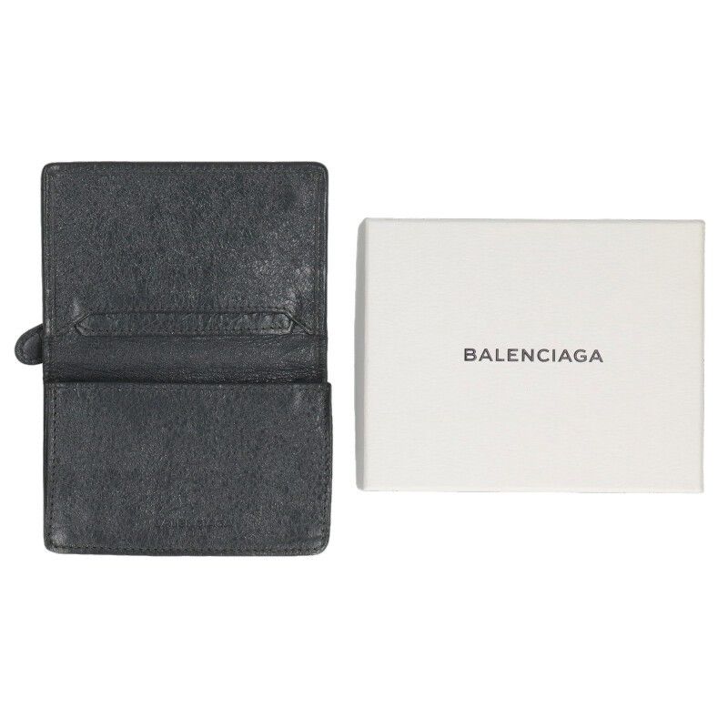 Balenciaga 319159 Giant Arena Leather Card Case Men's