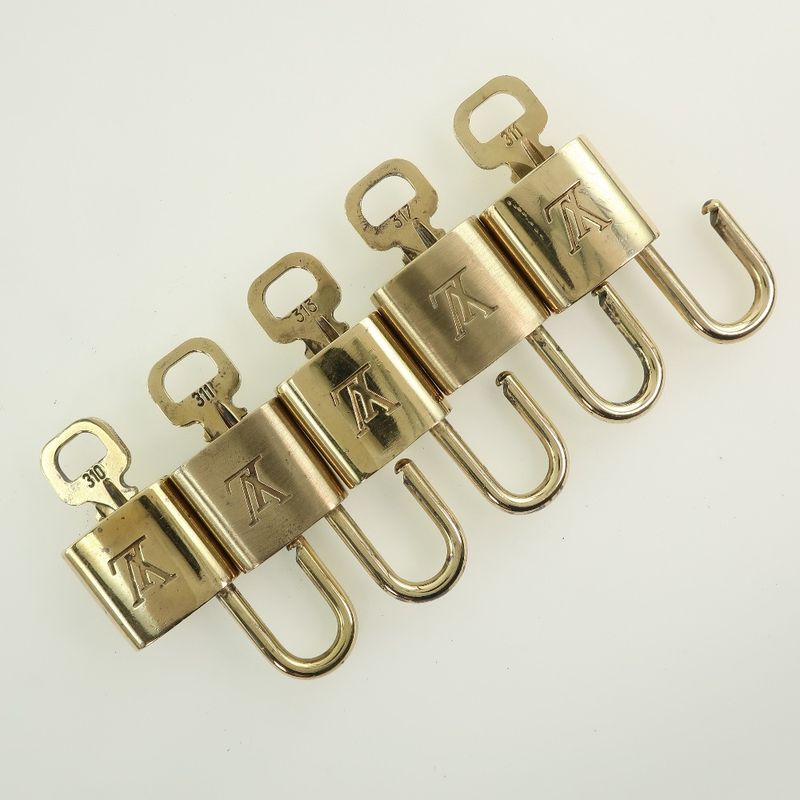 Louis Vuitton Padlock And Keys Set Of 10 Brass Gold Unisex Cadenas