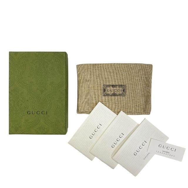 Gucci 603732 GG Supreme 6-stack Key Case Key Hook Canvas Leather Brown