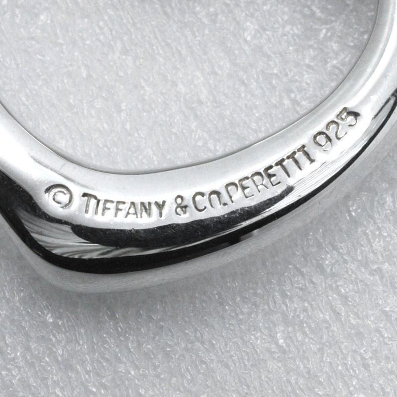 Tiffany & Co Open Heart Elsa Peretti 925 Silver Ladies 5.7g Necklace