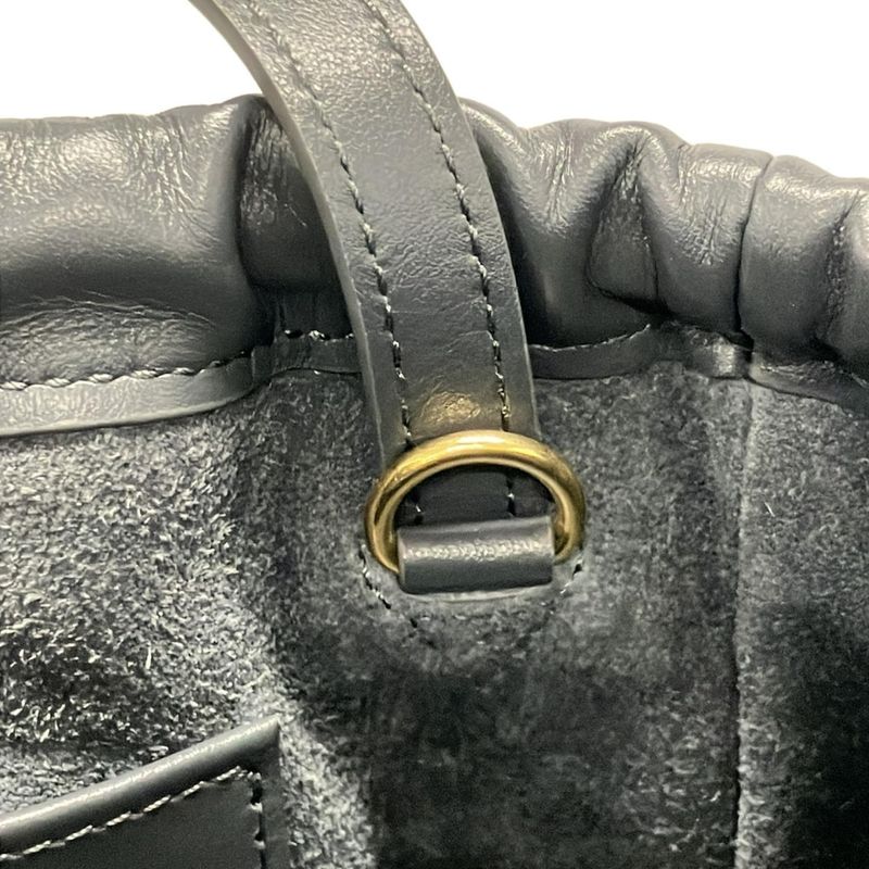Celine Tote Bag Small Cabas Drawstring Cuir Triomphe Grey Leather