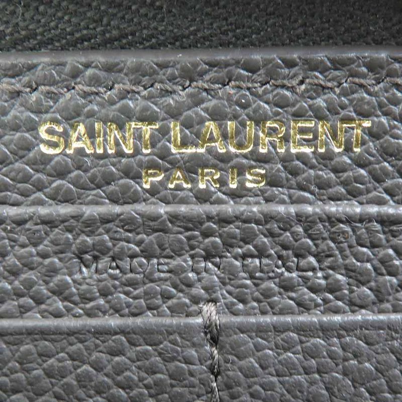 Saint Laurent Round Zipper Long Wallet