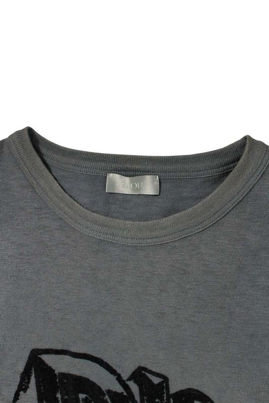 Dior 23AW 393j696a0849 Slub Cotton Jersey T-shirt Men's M