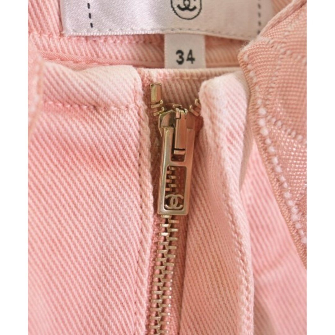 CHANEL CC Light Pink Shorts Ribbon Bow 34 - The Reluxe