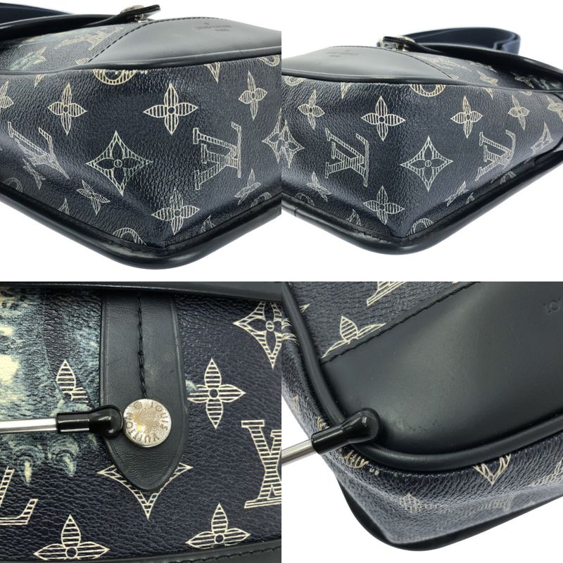 Louis Vuitton M54246 Monogram Savannah Messenger BB Shoulder Bag - Navy - Men's