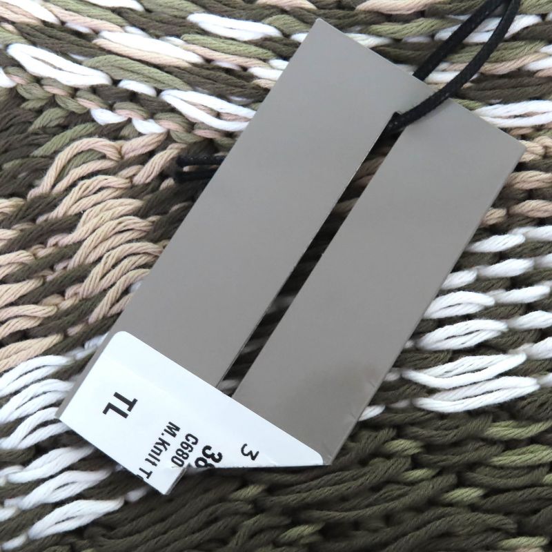 DIOR Christian DIOR Homme 383m636at544 100% Cotton Woven Pattern Crewneck Knit Vest Khaki L