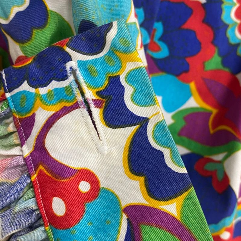 Yves Saint Laurent Multicolor Flower Print Setup Mix S