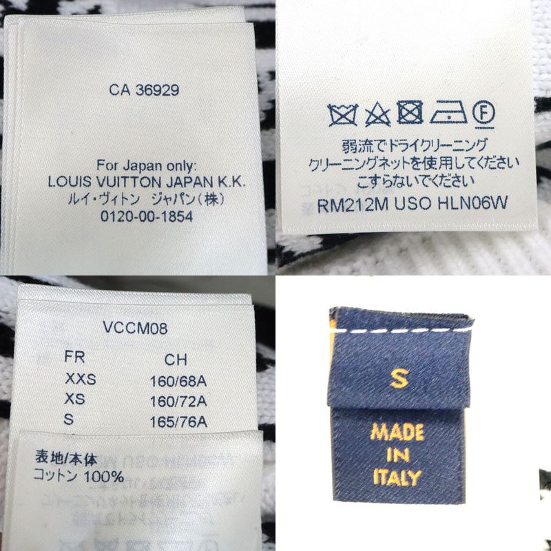 Louis Vuitton Letters Set Rm212m USO Hln06w White Long Sleeve Cool