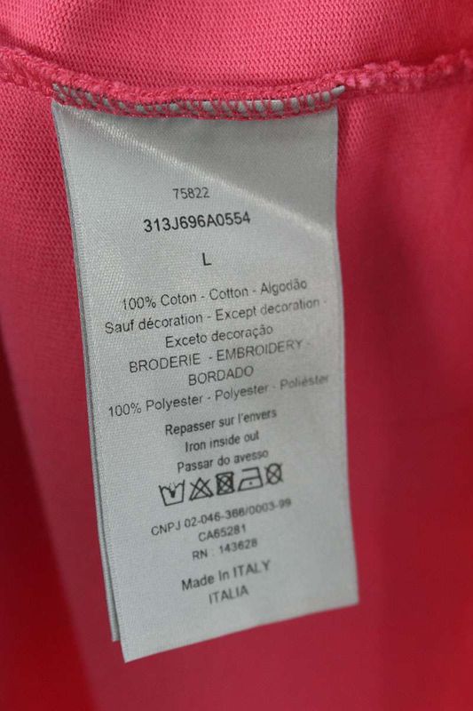 Dior 23SS 313j696a0554 Logo Embroidery Relaxed Fit T-shirt Men's L