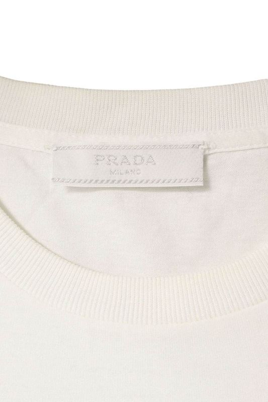 Prada Ujn815 Rubber Logo T-shirt Men's S