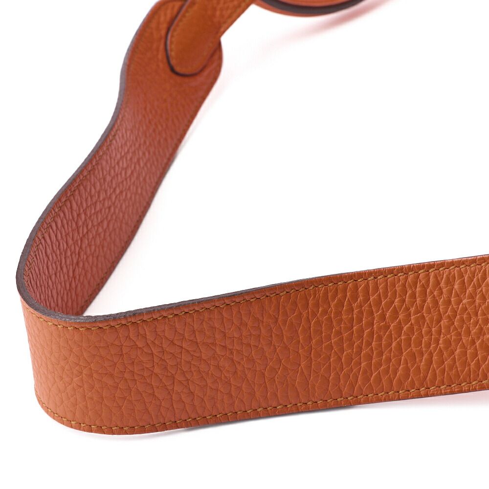 Hermes Lindy 34 Shoulder Bag Taurillon Clemence Orange Poppy Orange Poppy