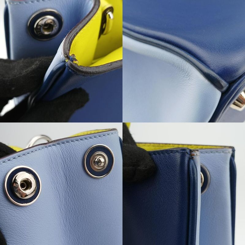 Christian Diorchristian Diorissimo Light Blue X Blue X Yellowleather 08-ma-1103