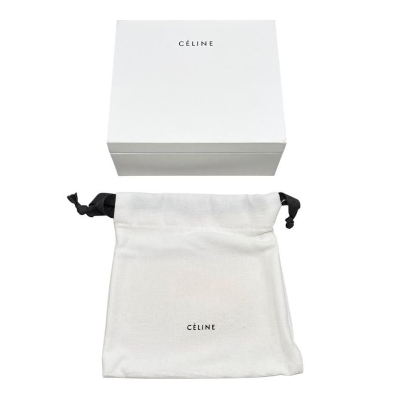 Celine Card Case Accordion Card Holder 10b693bfp Calfskin Logo Light Burgundy