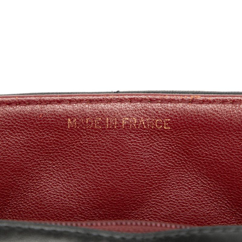 Chanel Diana Matelasse 23 Coco Mark Chain Shoulder Bag Black Lambskin Women