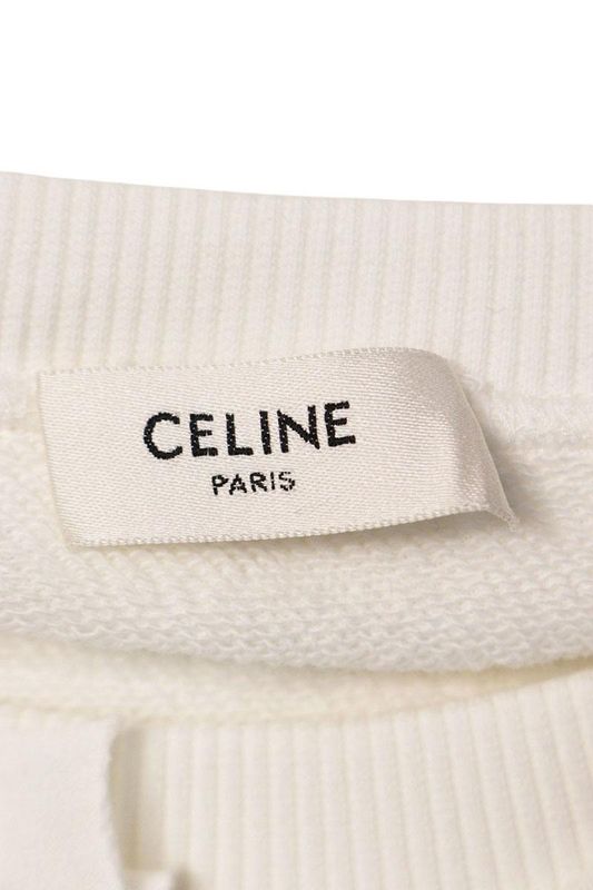 Celine 22AW 2y912670q Initial Fringe Sweatshirt Men's L