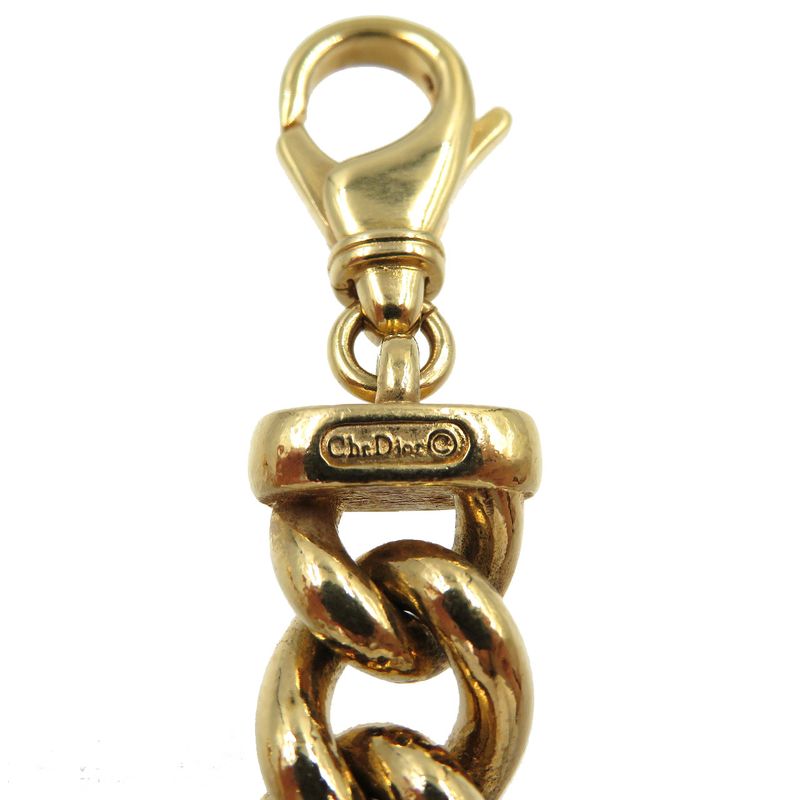 Christian Dior Vintage Chain GP Gold Choker Necklace 0094 Christian Dior