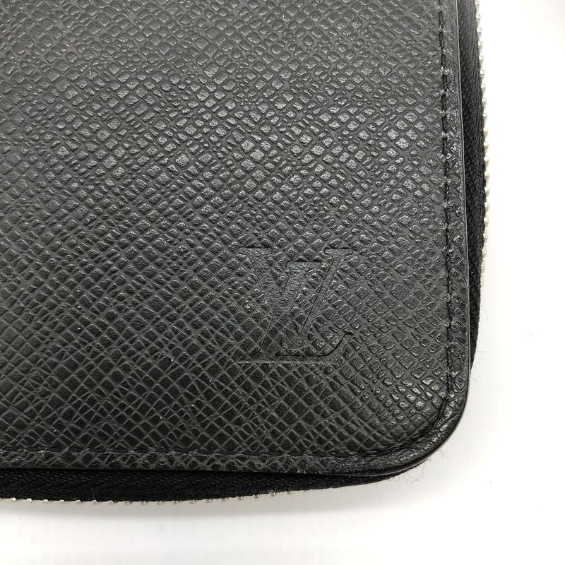 Louis Vuitton Zippy Wallet Vertical M30510 Long Wallet Black Taiga /leather