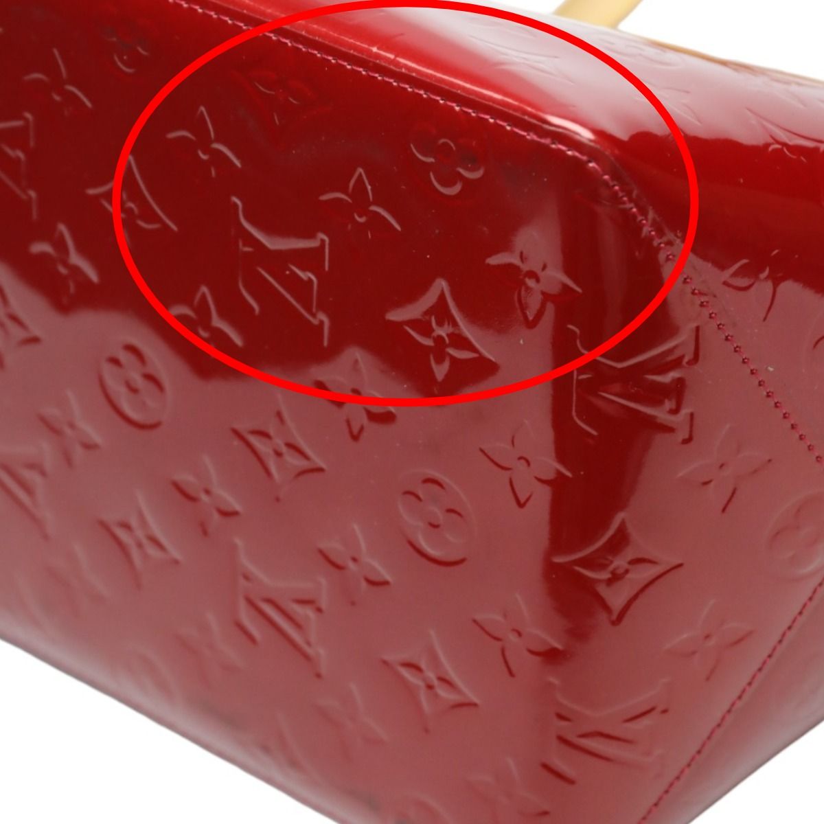 Louis Vuitton Vernis Verve PM Handbag Pomme D'amour