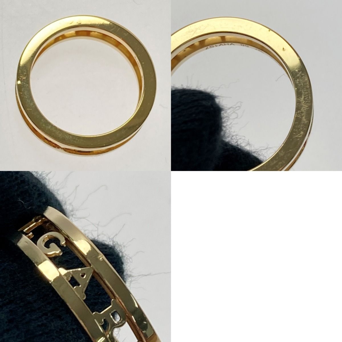 Bvlgari B-Zero1 Logo Spiral Ring 358712 K18 #58 Ring B-Zero1