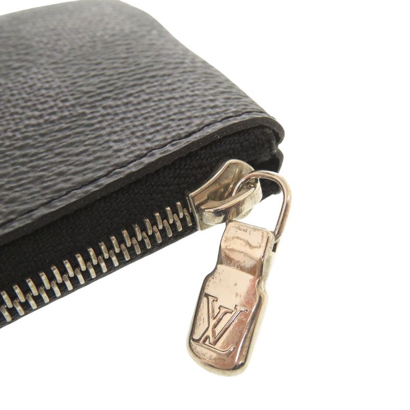 Louis Vuitton Pochette Cles Damier Graphite N60155 Black Coin Case LV 1091