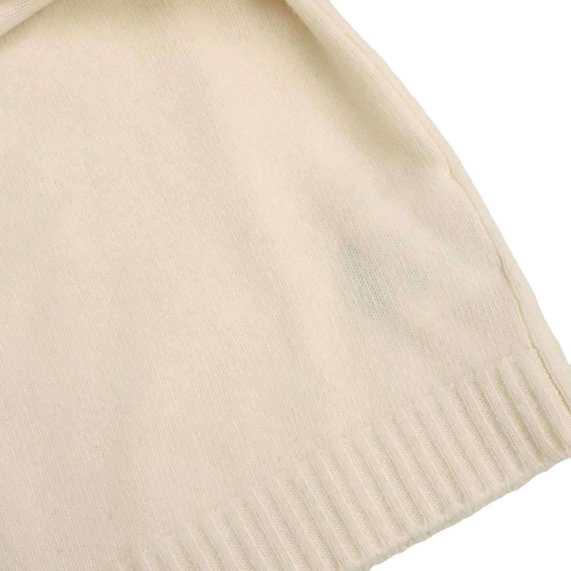 Prada 25ss Wool Turtleneck Knit Sweater P26545 16bk White 36