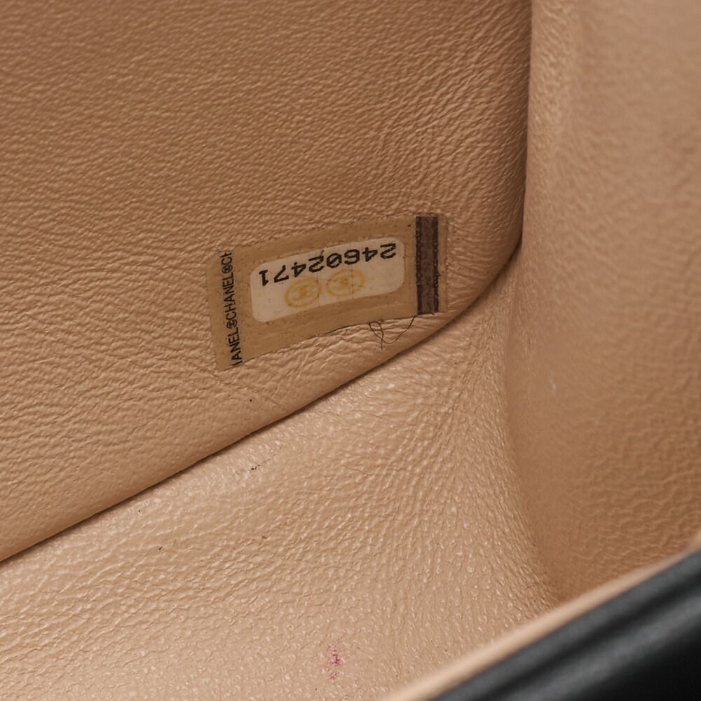 Chanel Shoulder Bag V Stitch Coco Lock Chain Shoulder Lambskin Black Gold