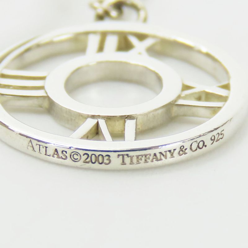Tiffany & Co Earrings Atlas Open Medallion Silver 925 Approx 2.19g Silver