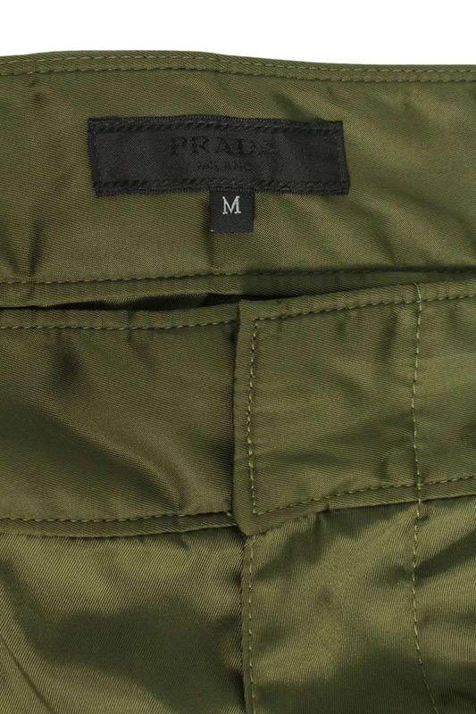 Prada Sph392 Re-nylon Multi-pocket Cargo Nylon Long Pants Men M