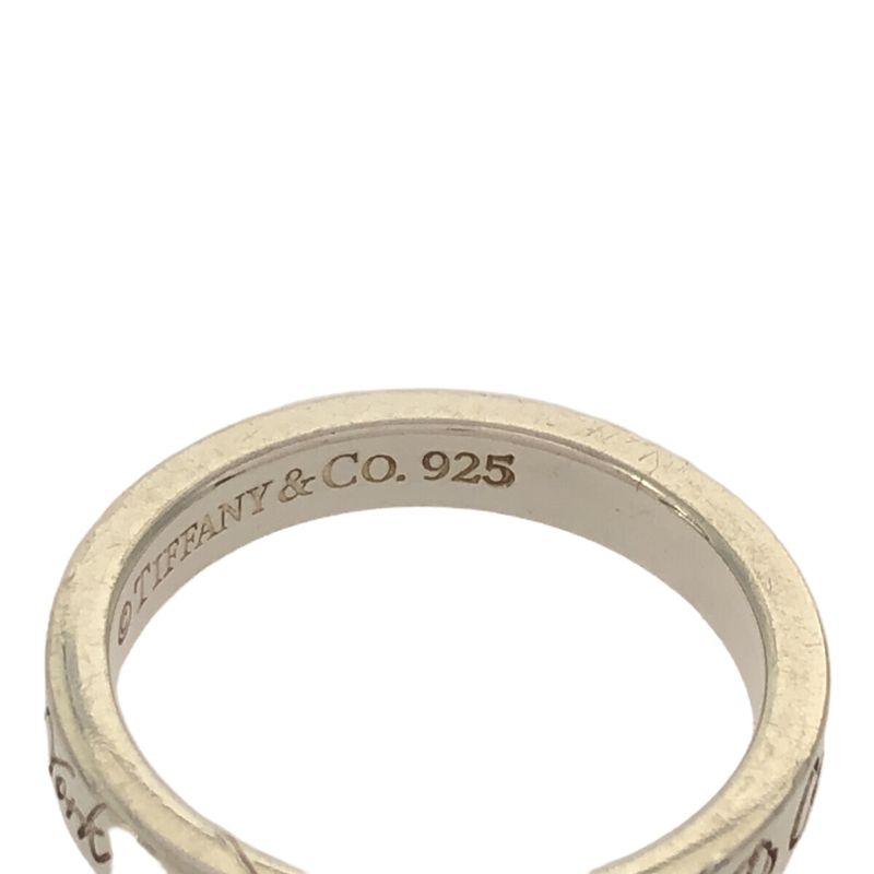 Tiffany & Co New York Notes Narrow Ring #8 New York 727 Fifth Avenue 925 Silver