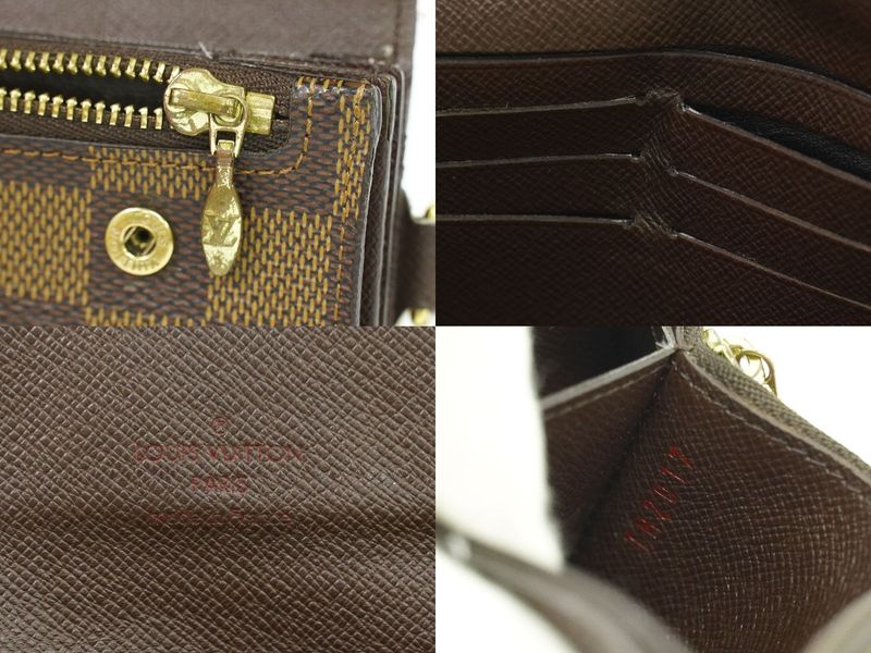 Authentic Louis Vuitton LV Portefeuille Accordeion Damier Ebène Long Wallet