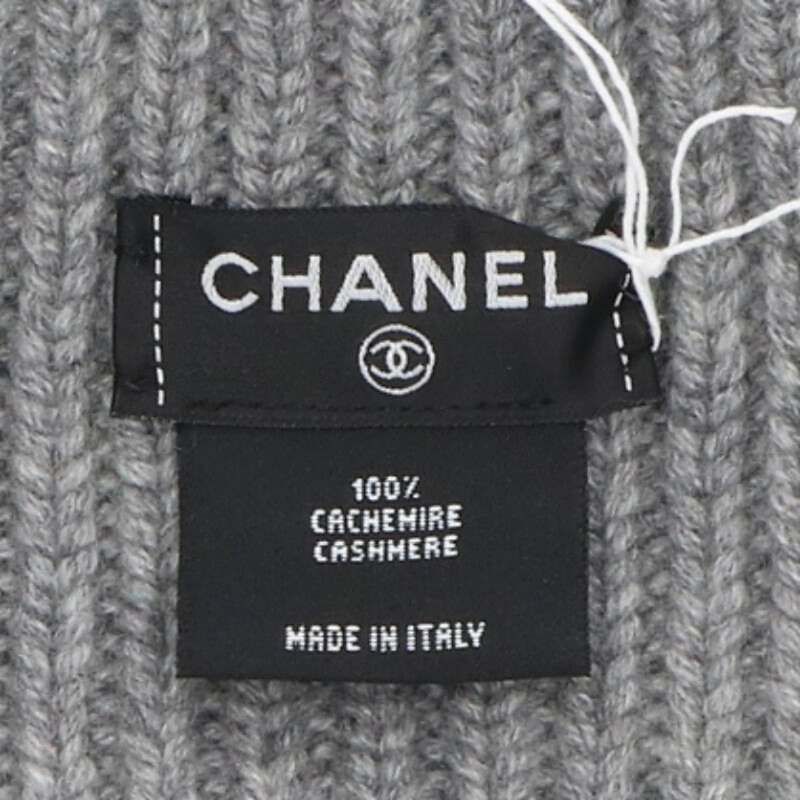 Chanel Logo Patch Knit Cap Beanie Men's