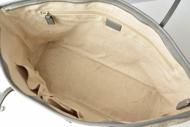 Gucci Tote Bag Shoulder Bag Gucci GG Supreme Canvas Medium GG Light Grey Beige