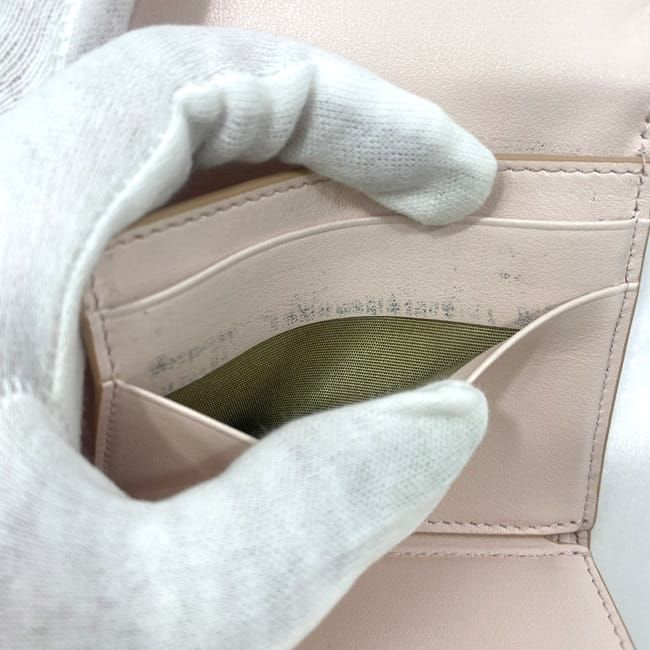 Celine Wallet Trifold Wallet Pink Beige 10b57
