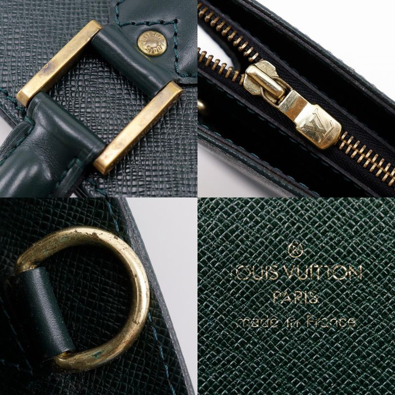Louis Vuitton Porte Documents Rosin M30054 Taiga Epi Cair Green Men's Business
