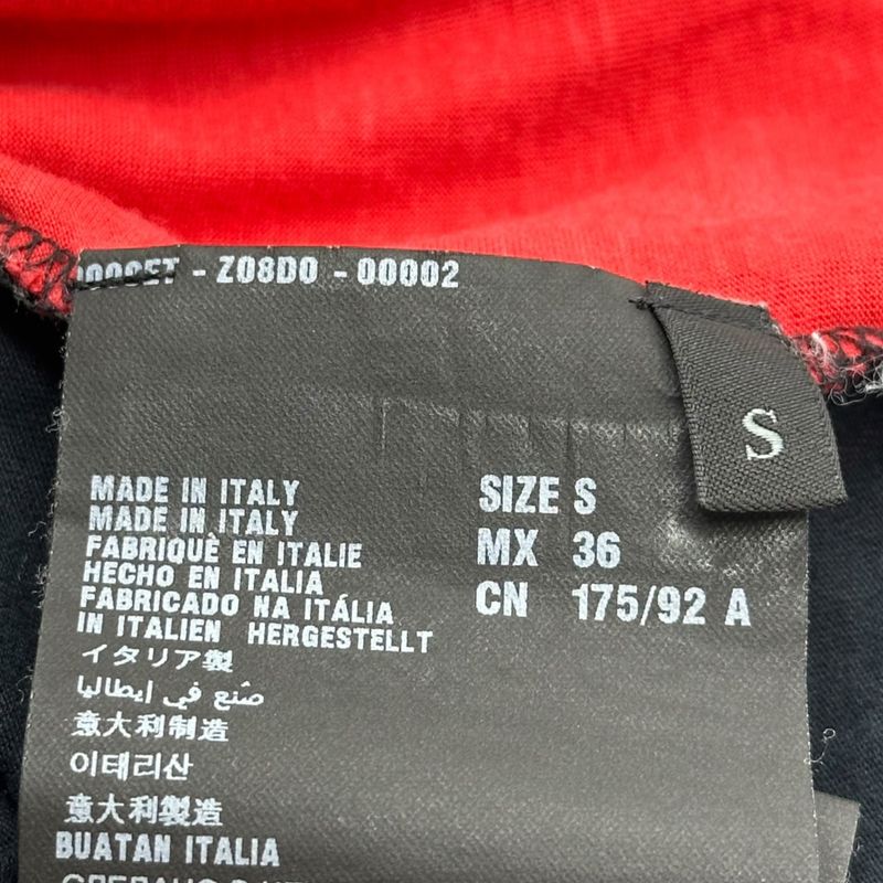 Prada 14ss Sunset Multi T-Shirt Sunset Graphic T-Shirt S Red X Black