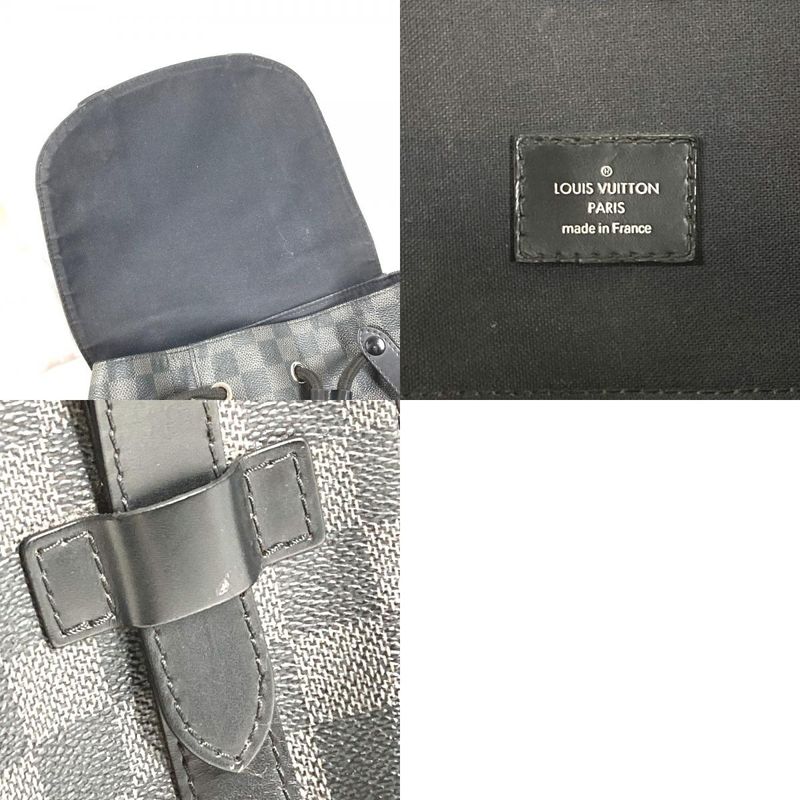 Louis Vuitton Backpack Sac Christopher MM Christopher MM N41379 Damier Graphite