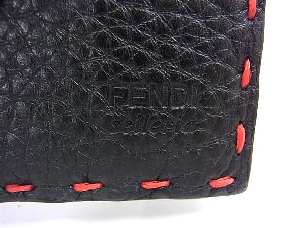 Fendi Selleria Leather Card Case Card Holder Pass Case Business Card