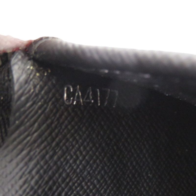 Louis Vuitton Round Zipper Zippy Wallet Vertical Taiga M30503 Noir Black Long