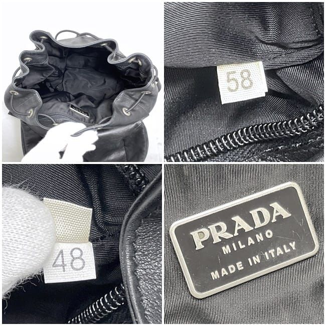 Prada Backpack Black NERO Vitello Morbido