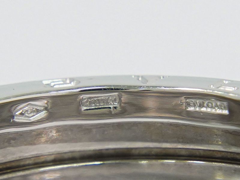 Authentic Bulgari Bvlgari B-zero1 750 WG Ring 60 18.5 White Gold Accessories