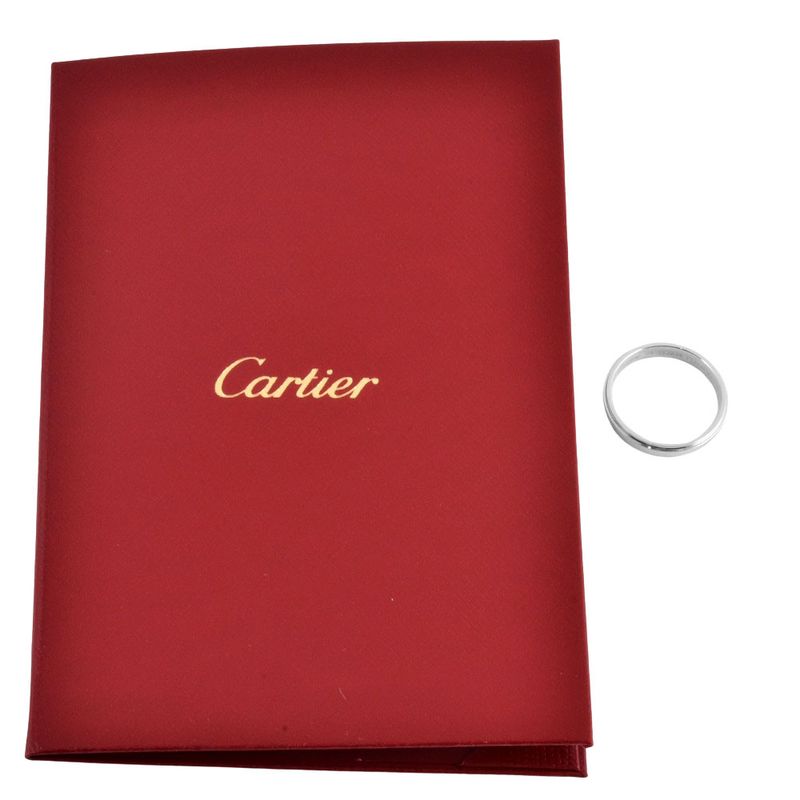 Cartier D'amour Wedding Ring #54 B4210300 Pt950 43g Platinum 35mm (014in) Ladies